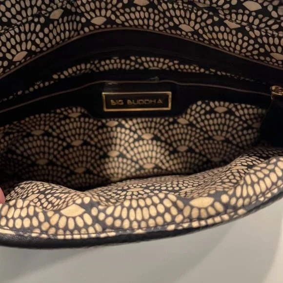 Big Buddha Black 3-pocket Clutch - Picture 10 of 12